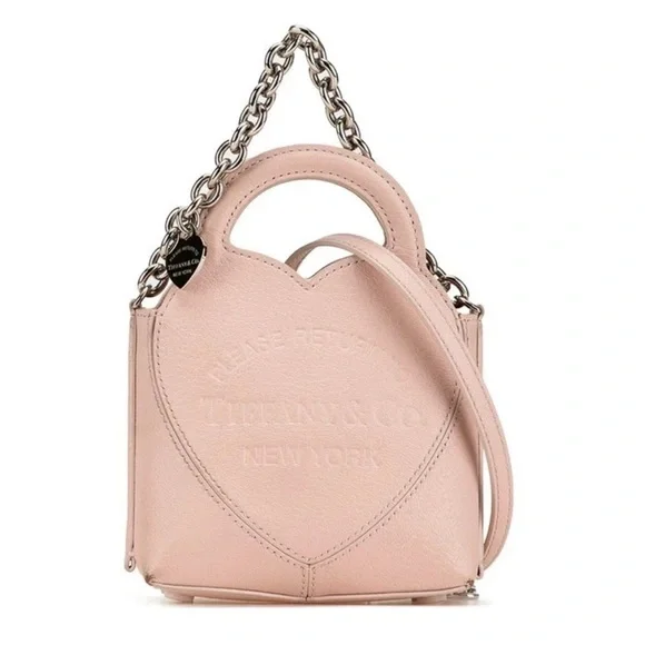 NWOT Tiffany & Co. Return to Tiffany Mini Tote Bag in Dusty Pink - Picture 1 of 17